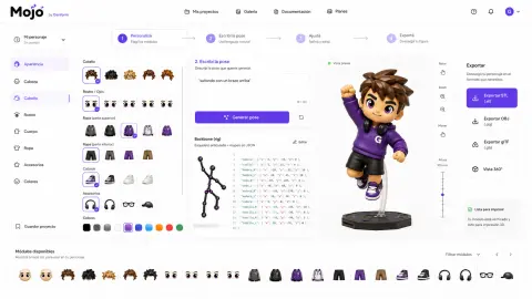 Mojo customizable collectible character in its design tool