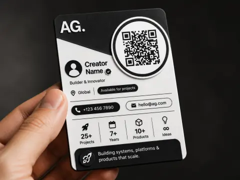 Custom smart identity card created with Taghaus